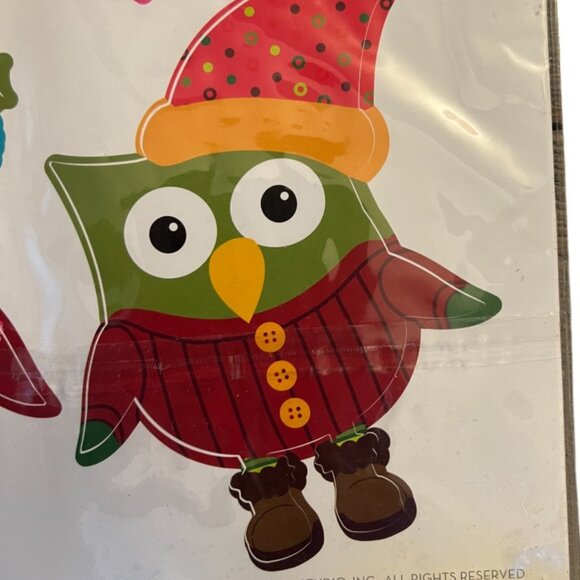 PIER 1 IMPORTS 2012 Winter Holiday Owl Wall Appliques Peel & Stick 24 Pieces - Picture 9 of 12